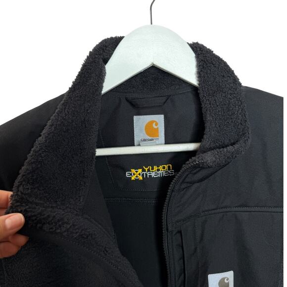 Carhart Men's Yukon Extremes Wind Fighter Fleece Waterproof Black Vest Size XL - Picture 9 of 11